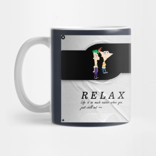 Phineas and Ferb chill out 02 Mug